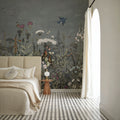 Meadow Finds Gray Mural Wallpaper - room preview 05
