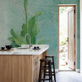 Poppy on Blue Mural Wallpaper - room preview 05
