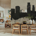 Corpus Christi Texas Skyline Concrete Mural Wallpaper - room preview 05