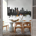 Lima Peru Skyline Black & White Mural Wallpaper - room preview 05