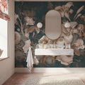 Floral Grunge Singing Mural Wallpaper - room preview 05
