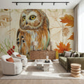 Owl Lodge II Mural Wallpaper - room preview 05