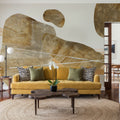 Metallic Texture Tall II Mural Wallpaper - room preview 05