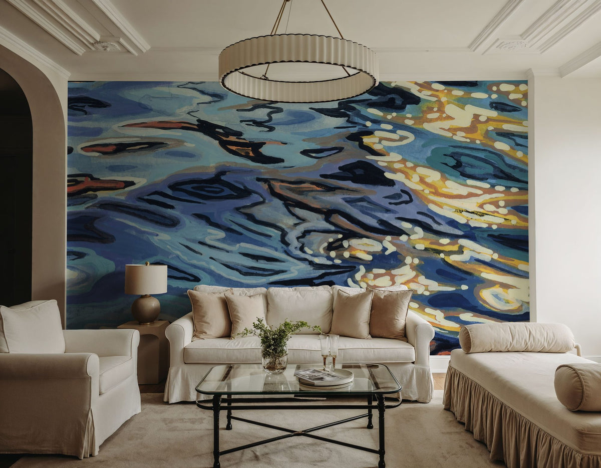 Sunrise on Rippling Water Mural Wallpaper - room preview 05