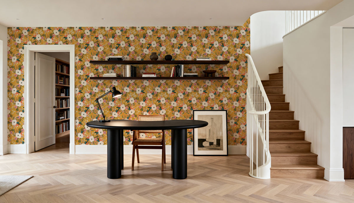 Weekend Flowers Mural Wallpaper - room preview 05