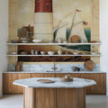 Schooner Bay Map Mural Wallpaper - room preview 05