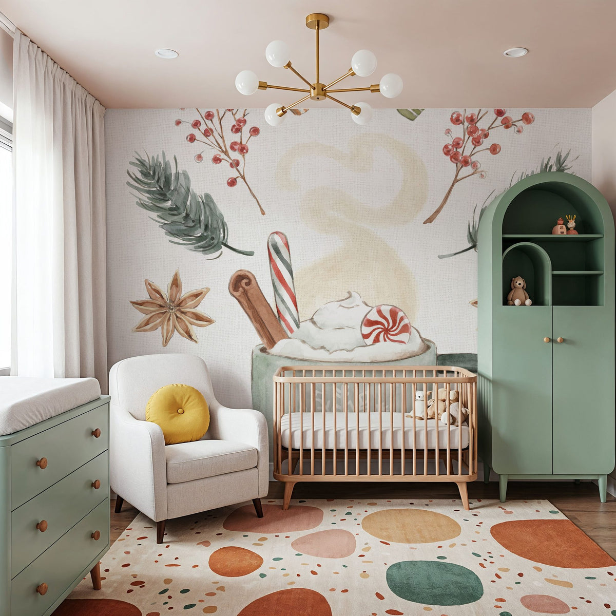 Winter Warmth II Mural Wallpaper - room preview 05
