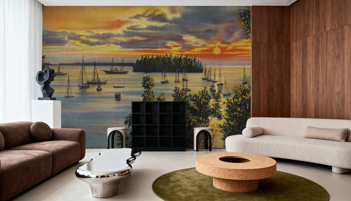 Greetings From Sunset Views Mural Wallpaper - room preview 05
