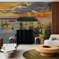 Greetings From Sunset Views Mural Wallpaper - room preview 05