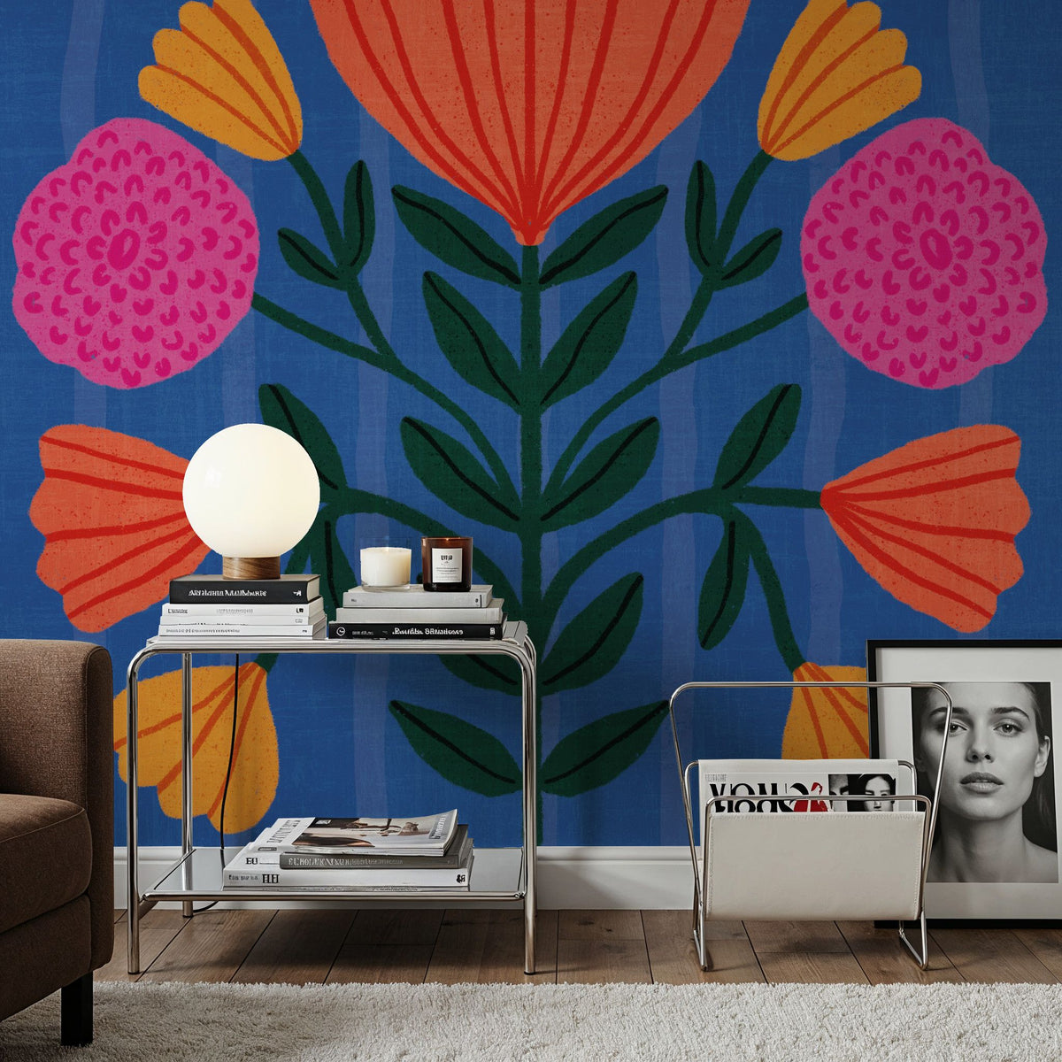 Modern Botanical I Mural Wallpaper - room preview 05