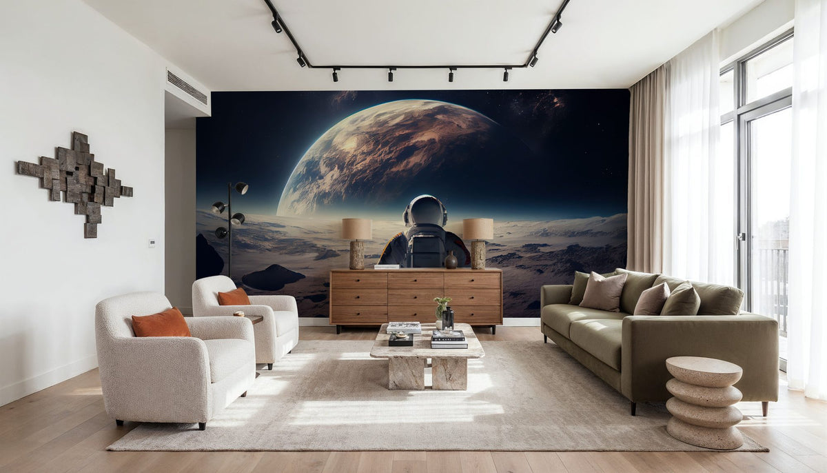 Astronaut Break Mural Wallpaper - room preview 05