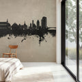 Ulm Germany Skyline Concrete Mural Wallpaper - room preview 05