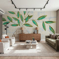 Joyful Leaves Mural Wallpaper - room preview 05