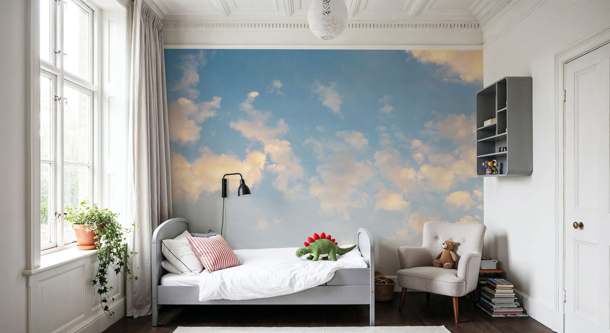 Tender Clouds Mural Wallpaper - room preview 05