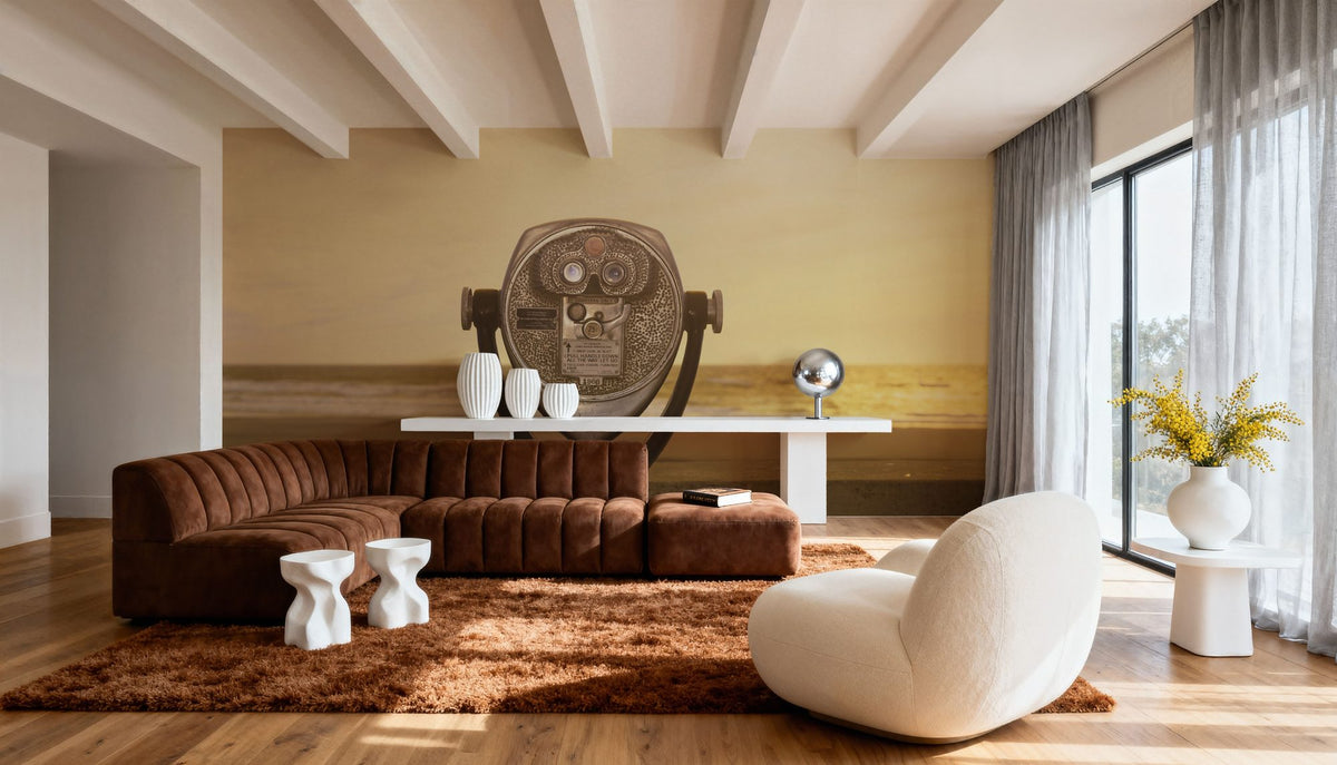 Sunset Viewfinder Mural Wallpaper - room preview 05