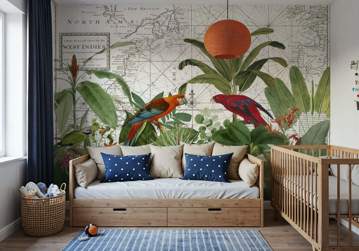 Exotic Wildlife VI Mural Wallpaper - room preview 05