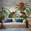 Exotic Wildlife VI Mural Wallpaper - room preview 05