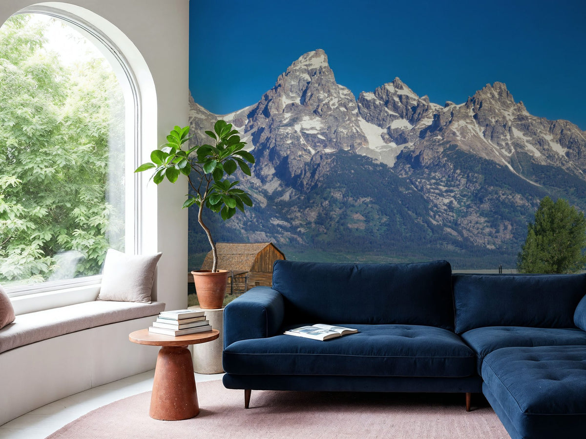 Serene Mountain Haven Mural Wallpaper - room preview 05