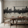 Wuppertal Germany Skyline Concrete Mural Wallpaper - room preview 05