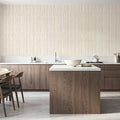 Lone Lines White Mural Wallpaper - room preview 05