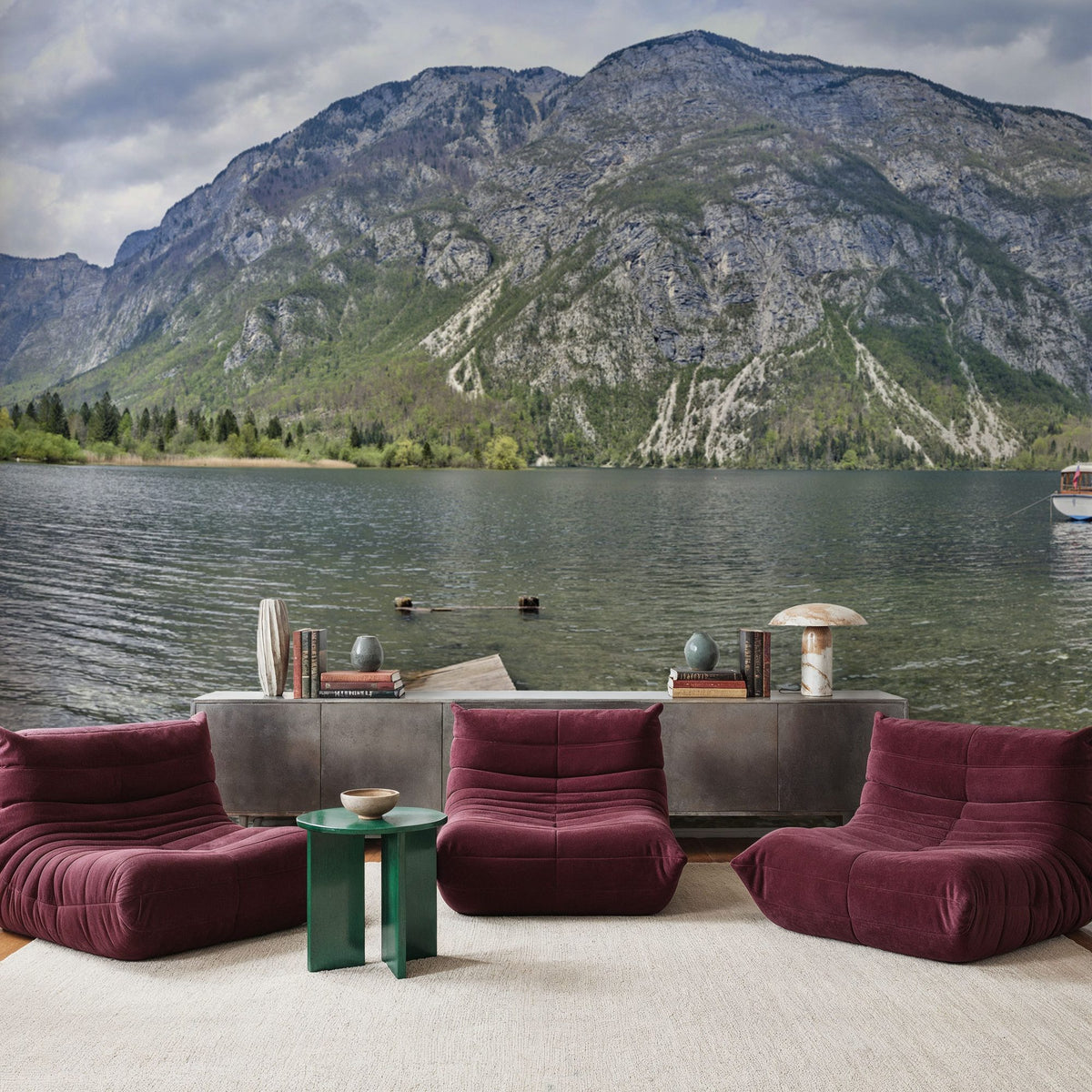 Mountain Lodge Retreat Mural Wallpaper - room preview 05