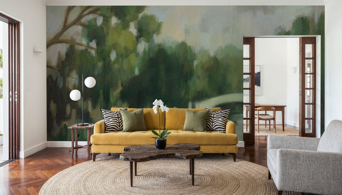 Willows by the Bridge Mural Wallpaper - room preview 05