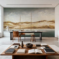 Sailboats Off the Coast Mural Wallpaper - room preview 05