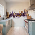 Duisburg Germany Skyline Purple & Gold Mural Wallpaper - room preview 05