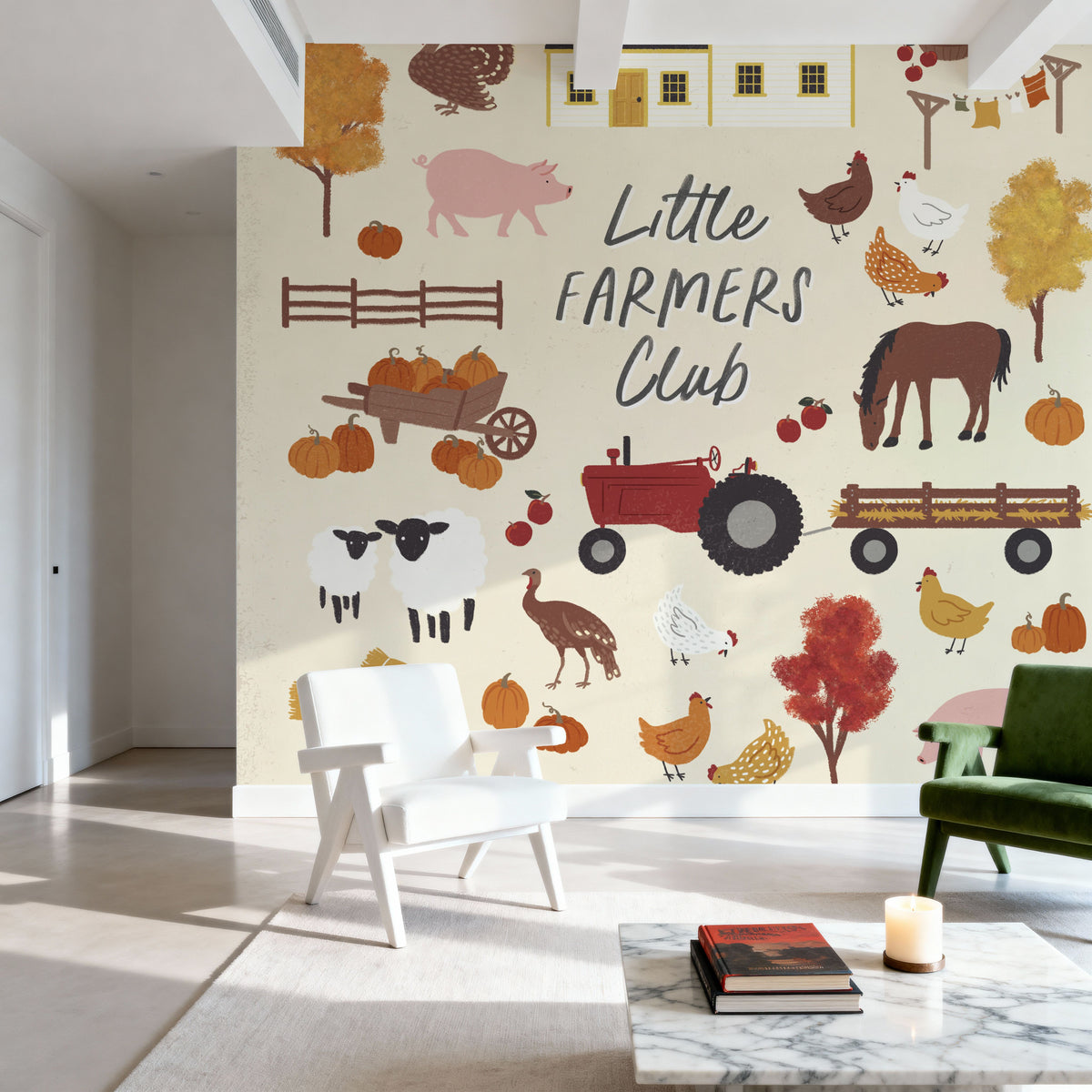 Harvest Village VI Mural Wallpaper - room preview 05