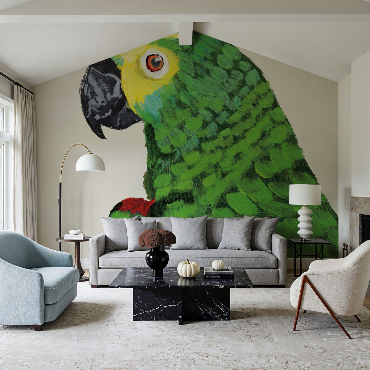 Parrot Head Light Mural Wallpaper - room preview 05