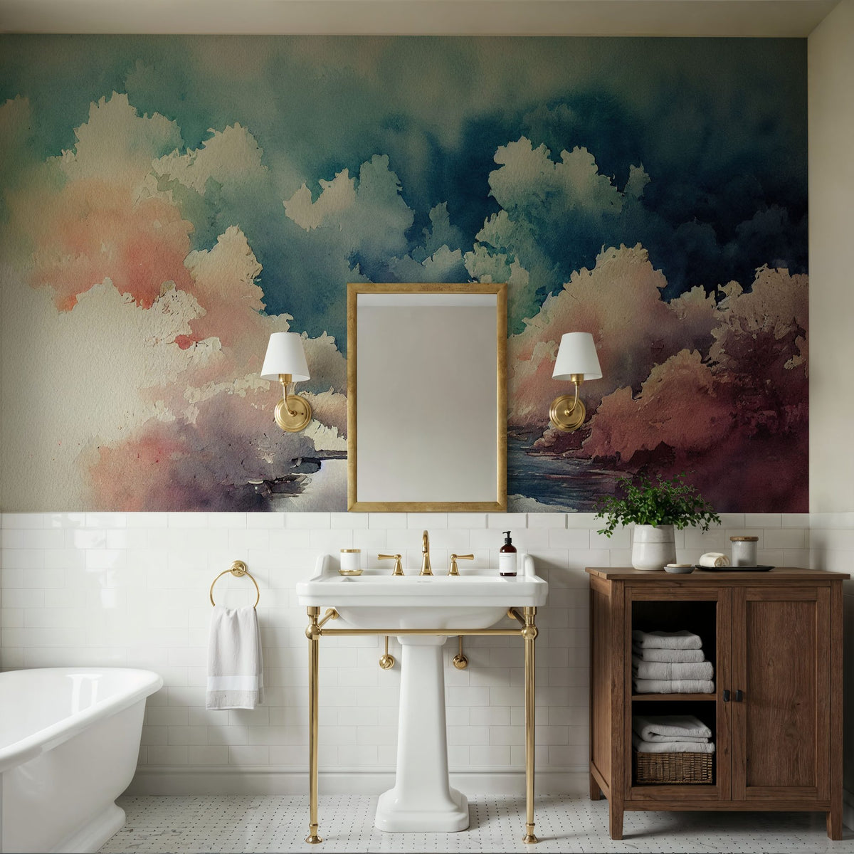 Riverbank Mural Wallpaper - room preview 05
