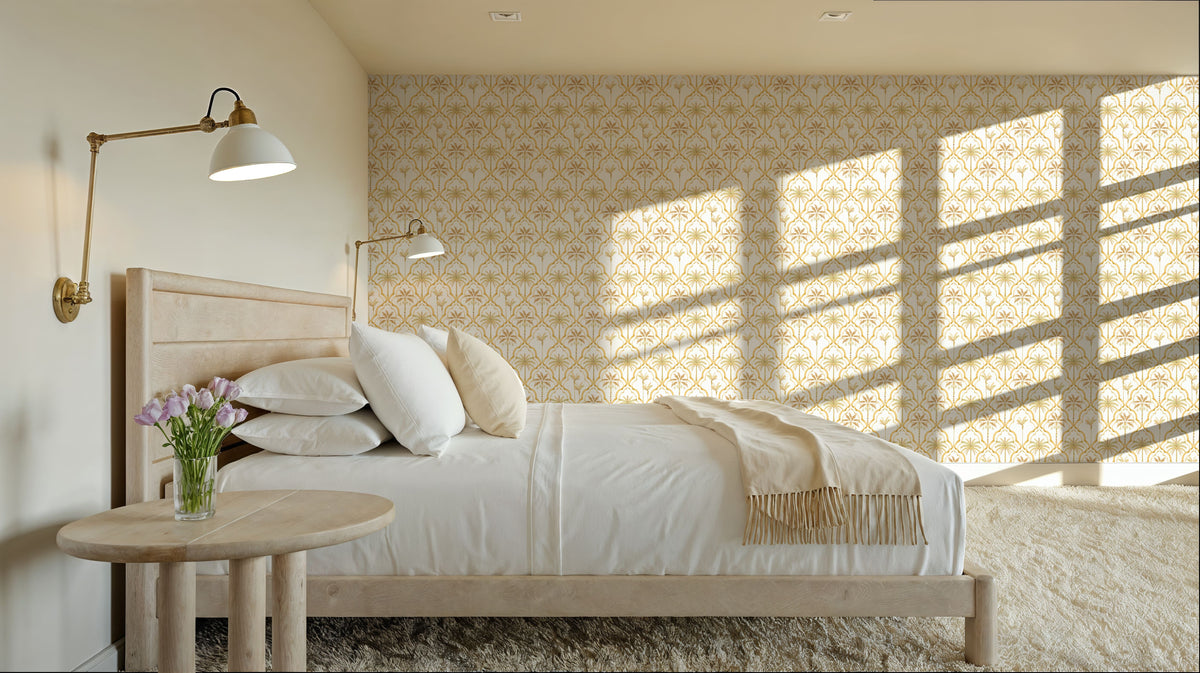 The Palm Lattice, Sunflower Mural Wallpaper - room preview 05