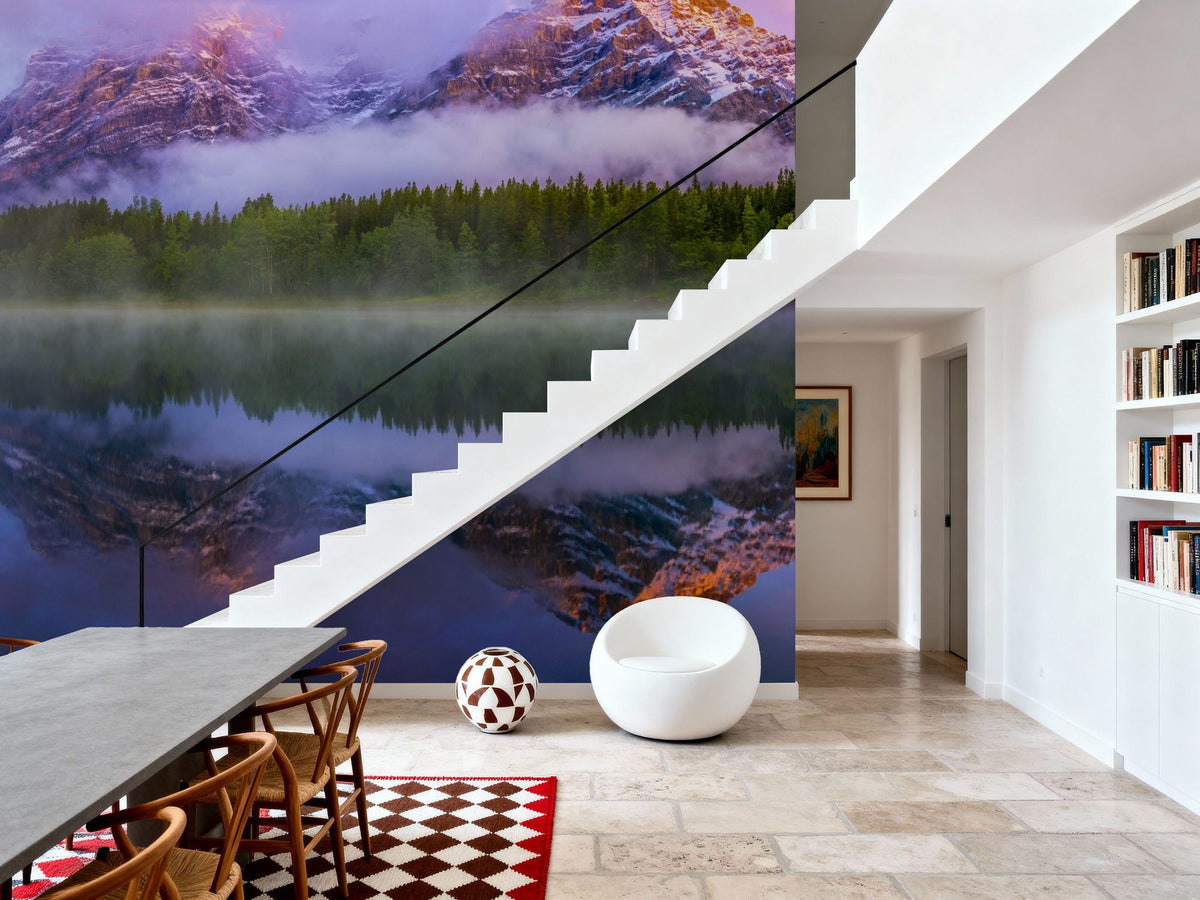 Wedge Pond Clouds Mural Wallpaper - room preview 05