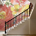 Floral Focus White Mural Wallpaper - room preview 05