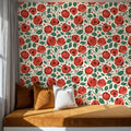 Red As a Rose Mural Wallpaper - room preview 05