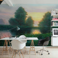 Riverside Twilight Mural Wallpaper - Edition 3 - room preview 05