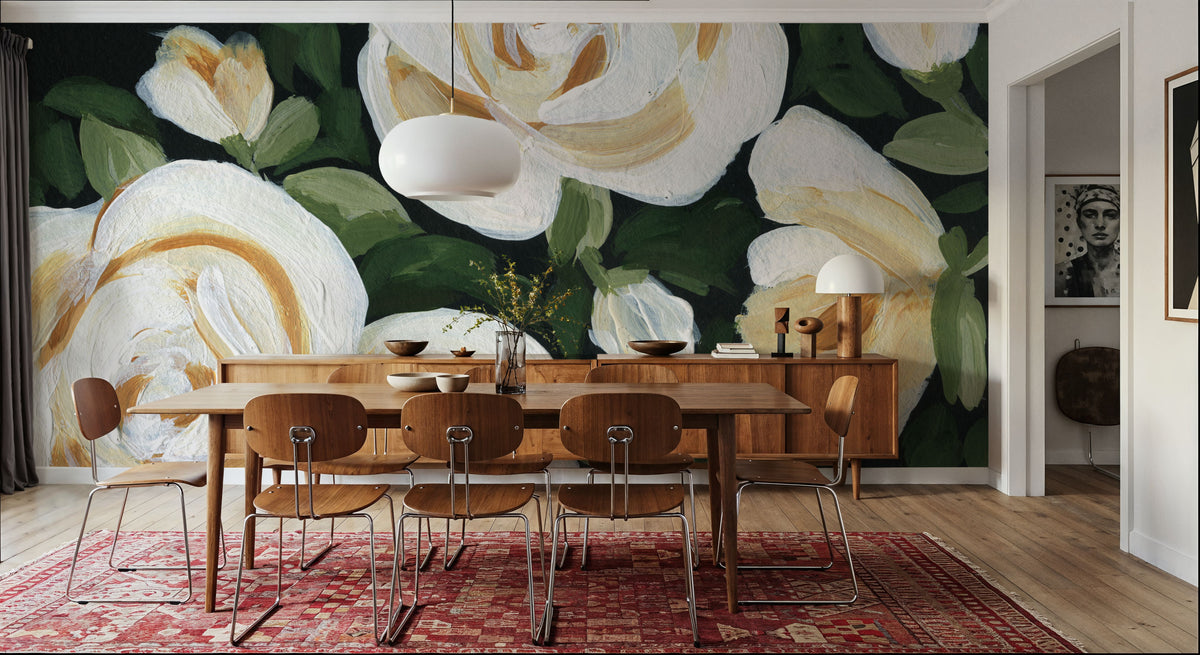 Enchanted Florals I Mural Wallpaper - room preview 05