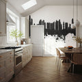 Panama City Skyline Black & White Mural Wallpaper - room preview 05