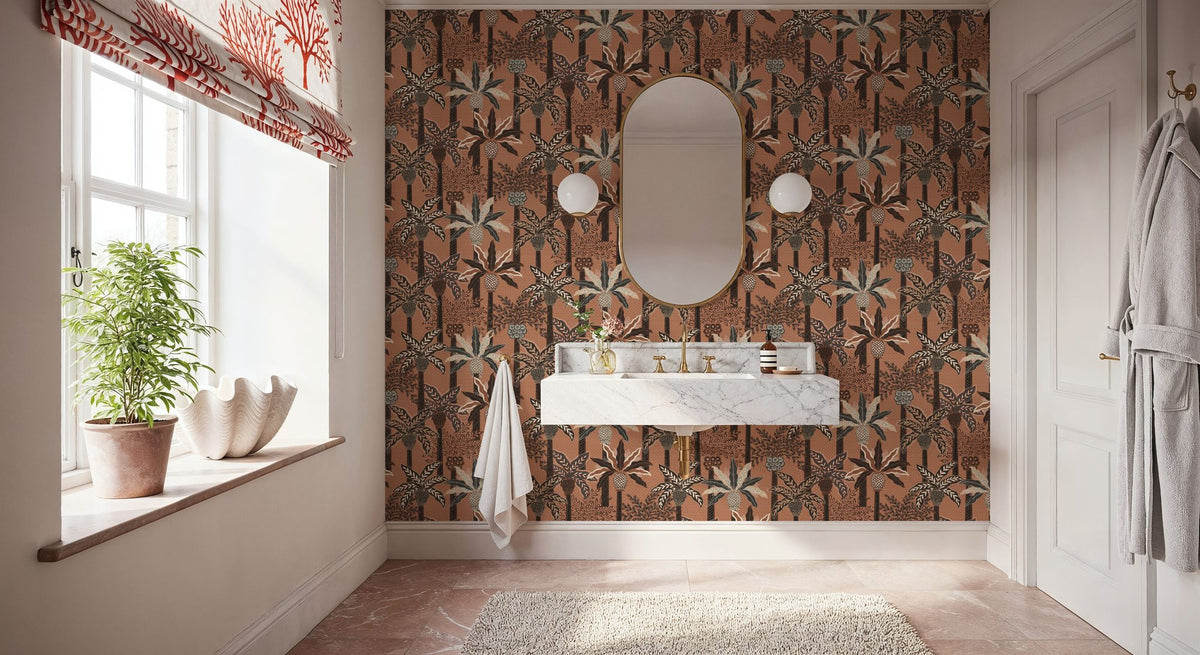 Palmera Luxe, Capuccino Mural Wallpaper - room preview 05