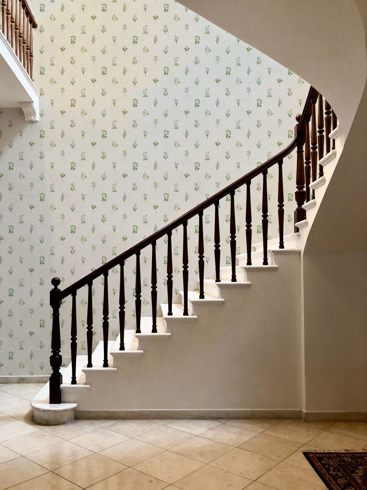 Nordic Flora Ivory, Cloud Mural Wallpaper - room preview 05