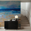 East Beach Mural Wallpaper - Blue Tone - room preview 05