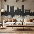 Darwin Australia Skyline Concrete Mural Wallpaper - room preview 05