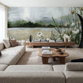 Wildflowers Among the Landscape Mural Wallpaper - room preview 05