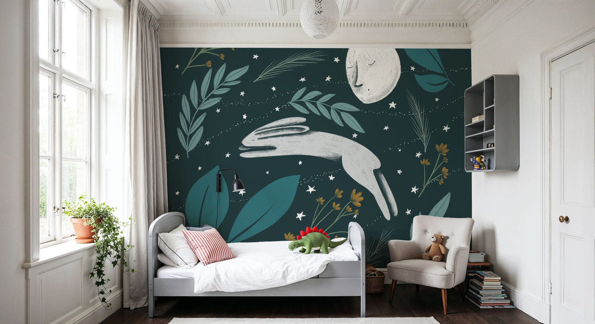 Sweet Dreams Bunny VI Mural Wallpaper - room preview 05