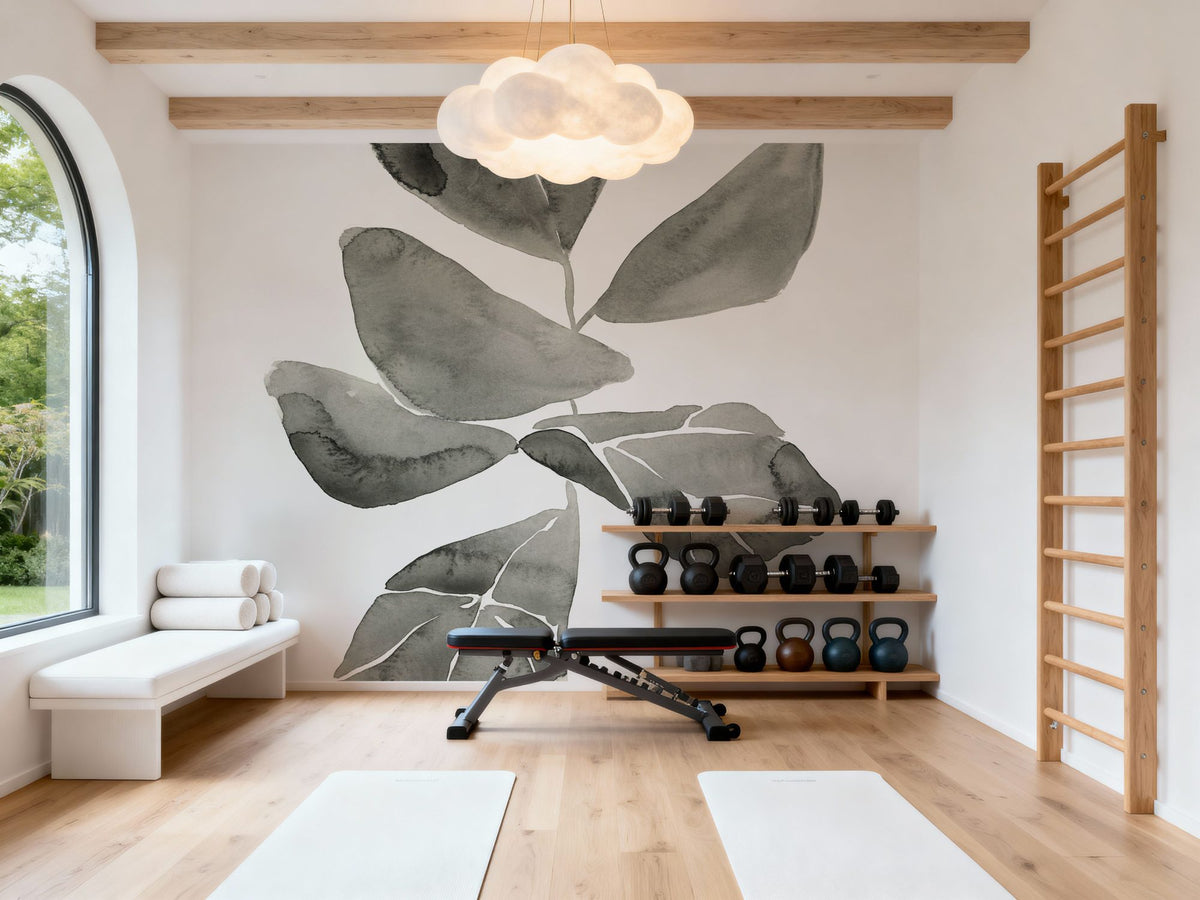 Fiddle Leaf I Mural Wallpaper - room preview 05