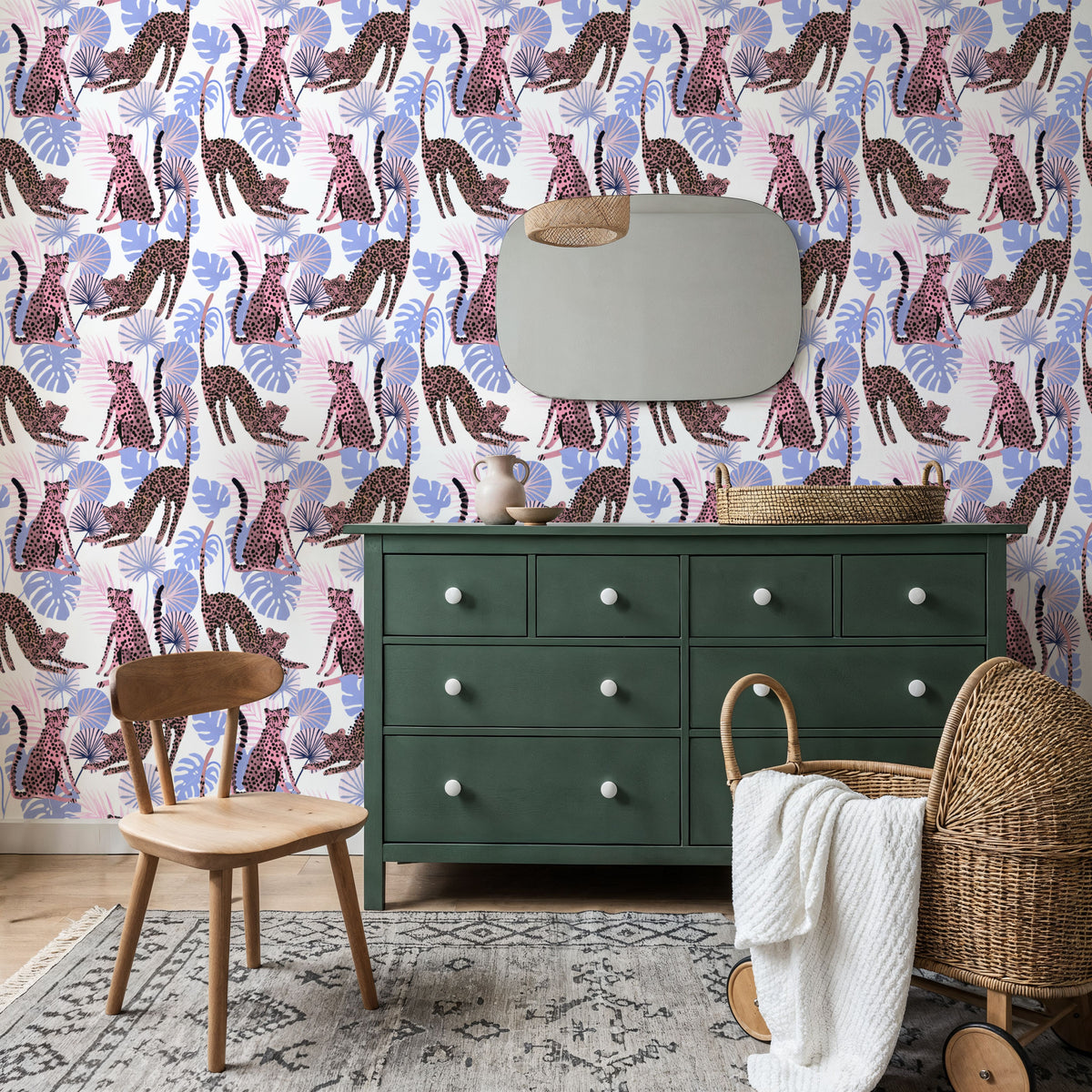 Spotted Cat Mural Wallpaper - room preview 05