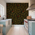 Rose Hips Mural Wallpaper - room preview 05
