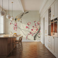Songbird on Blossom Branch Mural Wallpaper - room preview 05