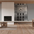 Chicago River Walk BW Mural Wallpaper - room preview 05