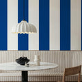 Circus Stripes, Blueberry Mural Wallpaper - room preview 05